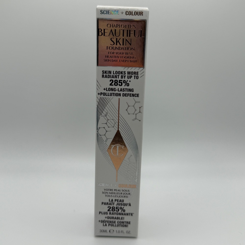 Charlotte Tilbury Beautiful Skin Foundation 1 Neutral 30ml Medium Coverage NIB